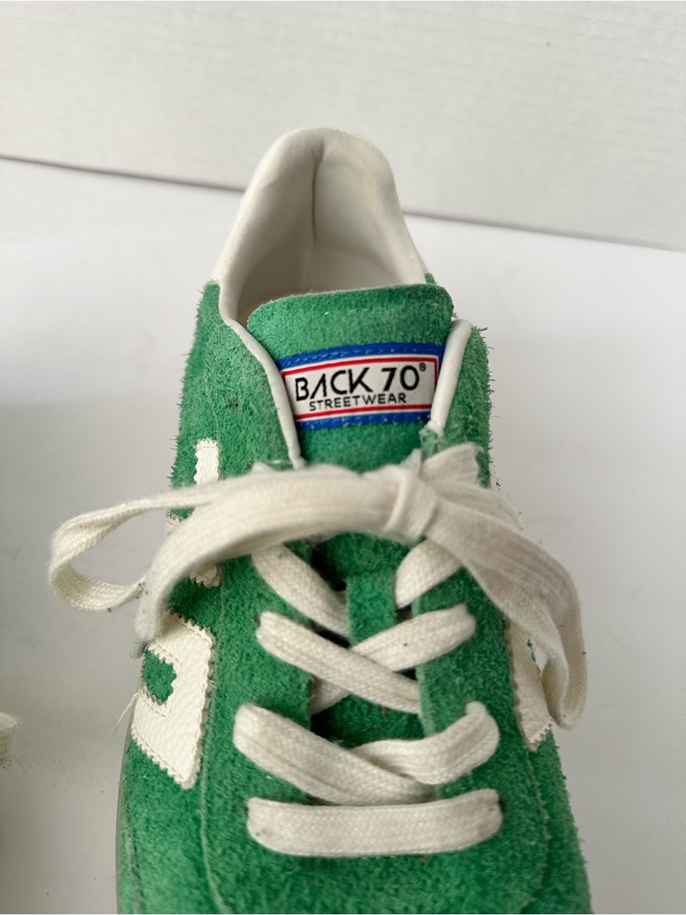 41 BACK 70 The Boston 2505 Streetwear Women’s Green Suede Retro style Sneakers - Picture 3 of 13